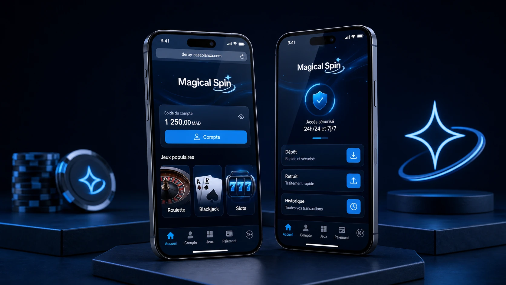 Présentation de la magical spin app