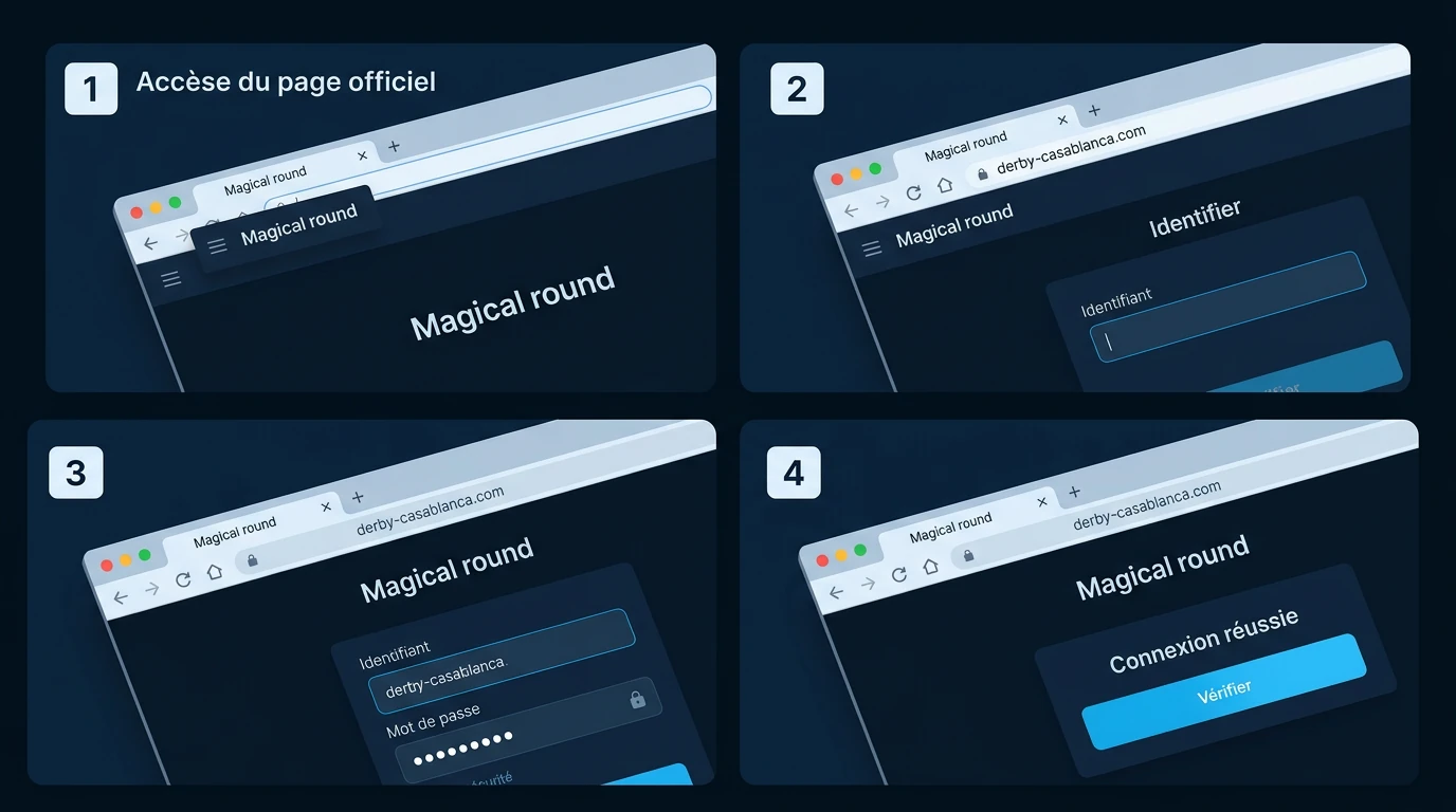 Étapes pour se connecter à son compte